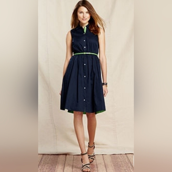 Tommy Hilfiger Dresses & Skirts - Tommy Hilfiger Navy Blue Sleeveless Midi Dress Size 2